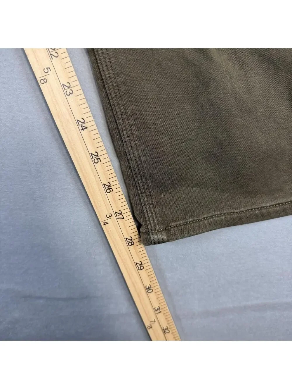 DUER N2X Relaxed Fit Pants Mens 38x28* Green Olive Chino 5 Pocket Casual Stretch